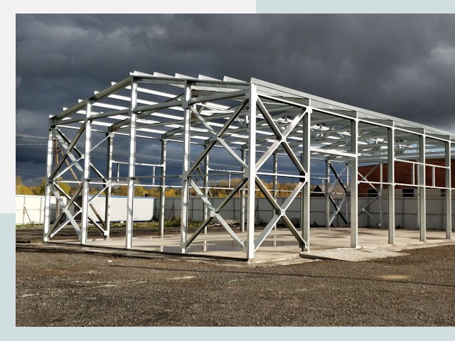 Двускатные ангары в Люберцы от 631 руб. за квадрат