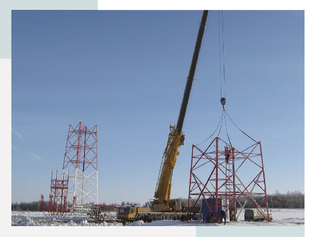 Монтаж вышек связи в Люберцах