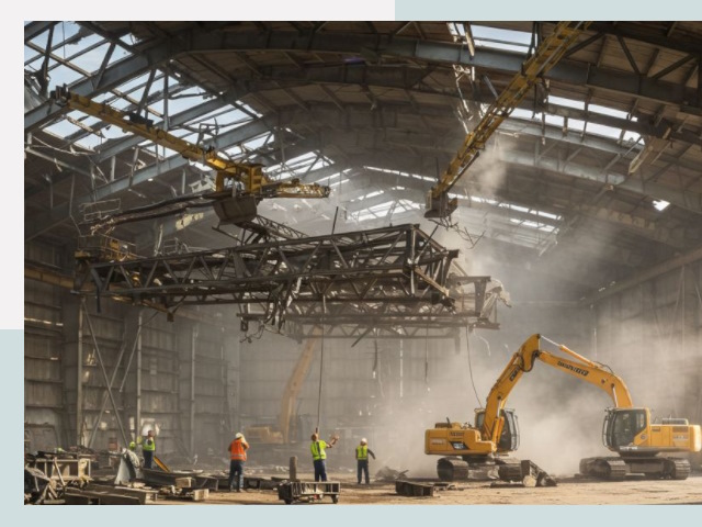 Демонтаж ангаров в Люберцах от 631 руб. за м²