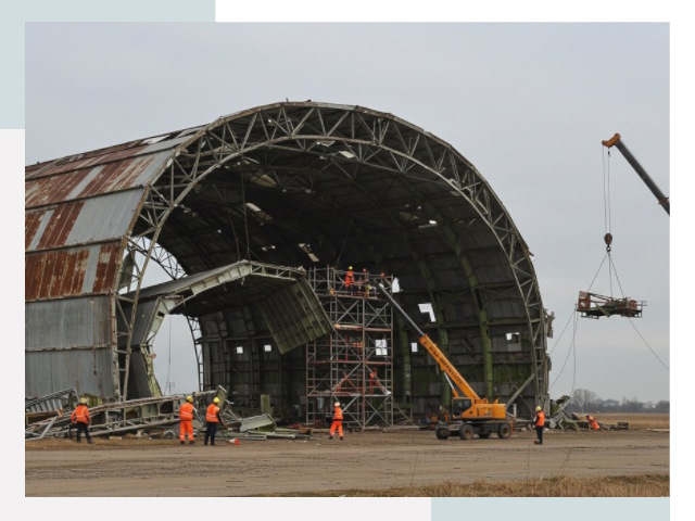 Демонтаж ангаров в Люберцах