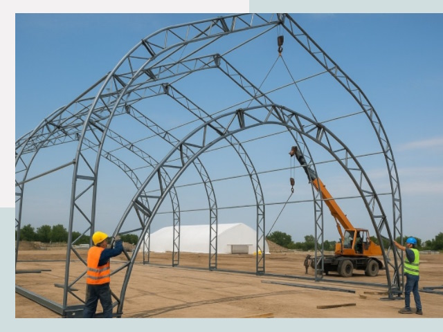 Монтаж ангаров в Люберцах от 631 руб. - Надежно и быстро