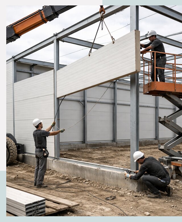 Строительство складов из сэндвич панелей в Люберцах под ключ