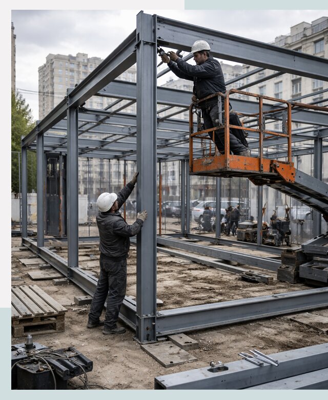 Строительство и монтаж торговых павильонов под ключ в Люберцах